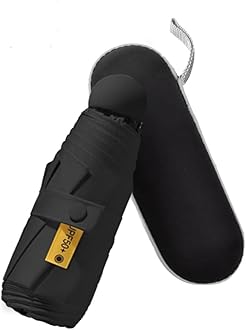 Mini Sun Protection Windproof Foldable Umbrella,UPF 50+Travel Umbrella UV Protection Sunscreen Sun Umbrella for Women Men Sun and Rain Dualuse Automatic Open