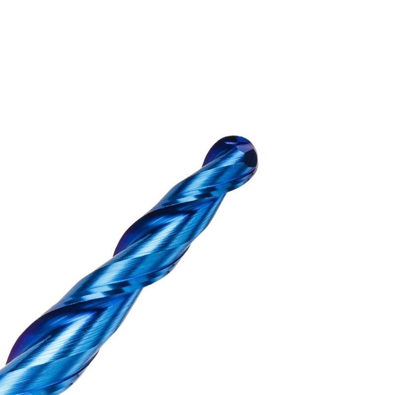 Fresa de punta esférica cónica R0.25 de gran resistencia con vástago de 8mm 7