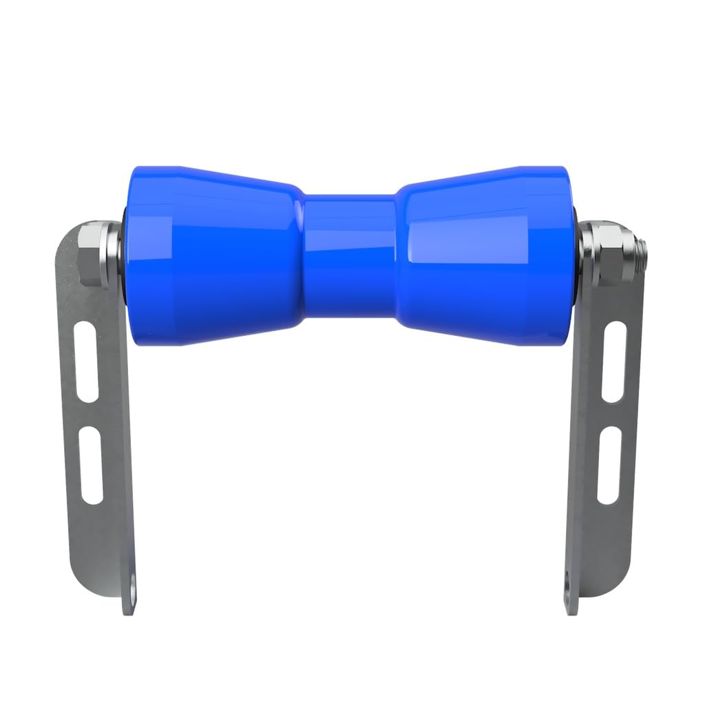 SUPROD Polyurethan Kielrolle mit Halter C Sliprolle Bootstrailer Sliphilfe verzinkt