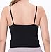 Cabales Women's Crop 3-Pack Seamless Wire Free Sport Bra Rib-Knit Camisole Yoga Bra Non Padding Crop Tank Tops,Color-MB,XX-Large Black