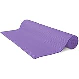 Bean Products Kids Size Sticky Yoga Mat | 3mm Thick (⅛”) x 60” L x 24” W | Non-Toxic, SGS Certified | Non-Skid & Non-Slip Eco-Friendly Exercise or Playtime Mat | Lavender