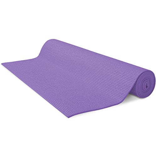 Bean Products Kids Size Sticky Yoga Mat | 3mm Thick (⅛”) x 60” L x 24” W | Non-Toxic, SGS Certified | Non-Skid & Non-Slip Eco-Friendly Exercise or Playtime Mat | Lavender