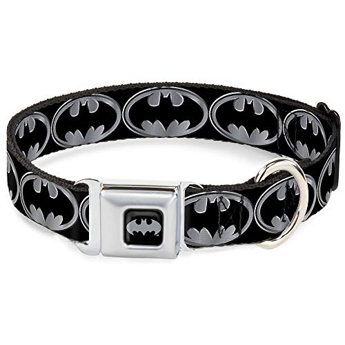 Buckle Down BMA Batman Noir/Argent Collier de Chien
