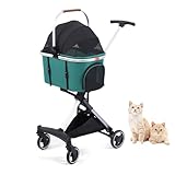 Poussette pour chien avec rangement à un seul bouton : notre poussette pour chien peut être pliée en une seule étape, et c'est sans effort. Elle ne prend pas de place une fois pliée et peut être facilement mise dans la buanderie ou dans le coffre de la voiture. Elle est parfaite pour faire du shopping/promenade/randonnée/tourisme avec vos animaux de compagnie.