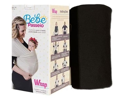 SLING WRAP - BEBÊ PASSEIO - Preto