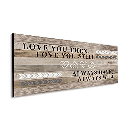 Bedroom Wall Decor Love You Then Love You Still Sign Master Bedroom Wall Decor Rustic Hanging Wooden Wall Sign Inspirational Love Wall Art Living Room Bedroom Bathroom Decor for Couples