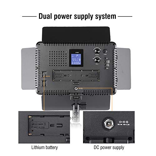 Videoleuchte, VL-S192T Ultraflache, dimmbare Videoleuchte mit Soft-Light-Panel und Netzteil 2,4 G Wireless-LED für DV… – Bild 7