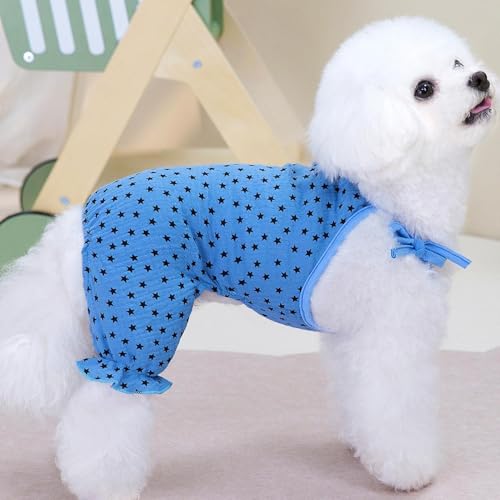 Vestido de verão para cães, camiseta para cães - em forma de estrela roupa para animais de estimação