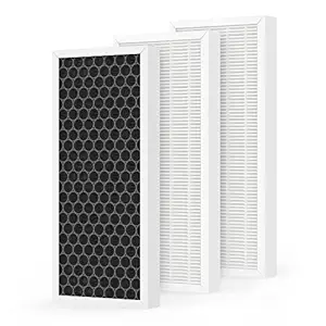 CFKREYA 3 Pack Upgraded 3-in-1 True HEPA Filter Compatible with Hamilton Beach 04383 Purifier 04384 04386A 04385 H13 True HEPA and Carbon Filter, Part#990051000