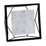 Schwebender Glasrahmen aus Metall mit Staffelei zum Präsentieren von Fotos und für Kunst im Wohn- oder Arbeitsplatz (goldenes Dreieck – 7)