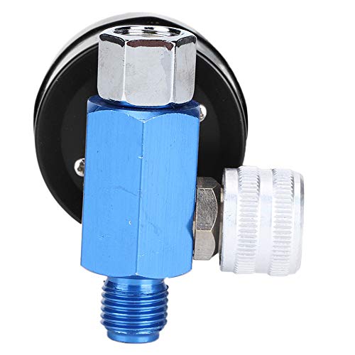 Syrisora Medidor de regulador de pressão de ar, pistola de pulverização ajustável de liga de alumíni