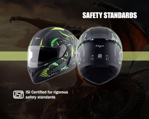 VEGA Voyager DRAGOA! Full Face Riding Helmet Black - Image 6