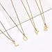 Rosoz Gold Initial Necklaces for Women, 18K Gold Plated Dainty Letter Necklace Tiny A-Z Pendant Choker Necklace Trendy Fashion Personalized Gift Name Necklace Jewelry Necklace for Women Gift (A., Gold)