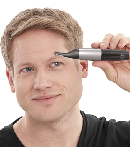 Aparador P/Pelos Wahl Vertical Trimmer Pilha AA Aparador Para Nariz, Orelha E Detalhes, Corte Preciso, Design Compacto, Fácil De Usar, Ideal Para Higiene Pessoal Masculina E Feminina Diário - Wahl