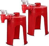 Soda Dispenser, 2Pcs Drinking Water Dispense Machine Coke Bottle Dispenser for Refrigerator Party Home Bar