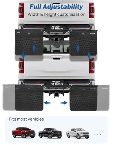 Image of JOYTUTUS 2.5 inch Hitch Mount Mud Flaps for Trucks & SUVs