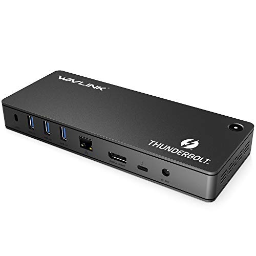 WAVLINK Thunderbolt 3 Docking Station with 85W Charging, Thunderbolt 3 Port, DisplayPort, 4XUSB