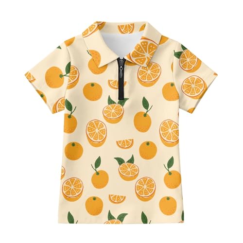 Polo de tennis orange pour fille de 9-10 ans Cumagical