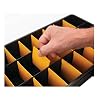 Performance Tool W54037 26 Adjustable Compartment Hardware Organizer Box With Dividers - Durable Plastic Screw Organizer For Nuts, Bolts, Screws, Nails, and Small Hardware