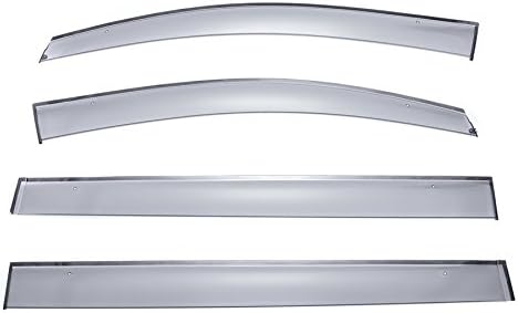 WellVisors Window Visors Wind Deflectors Compatible with Toyota 2011-2020 Sienna Premium Series Rain Guards 3-847TY037