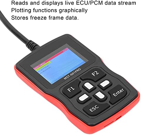 Motorcycle Code Reader, Motorcycle Scanner Code Reader With Diagnostic Scanner Set 2.4in LCD Universal MultiLanguage for EFI Motorcycles OBD Interface