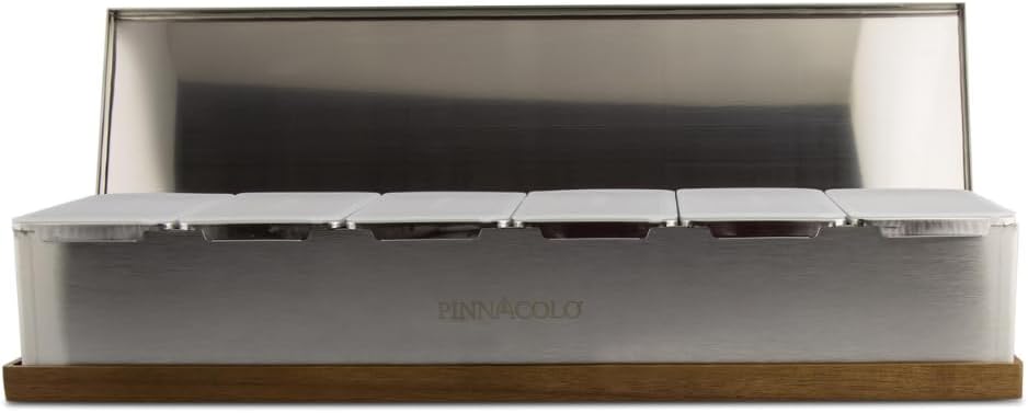 6 Slot Condiment Carrier, Stainless Steel Holders, Silicone Lids, and Gel Packs - Portable and Versatile for Outdoor BBQs and Parties - Image 7