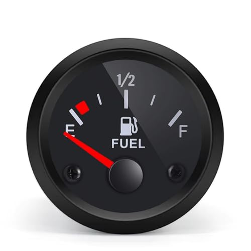 BYYOUIV 2" 52mm Fuel Level Gauge, 12V Fuel Tank Meter