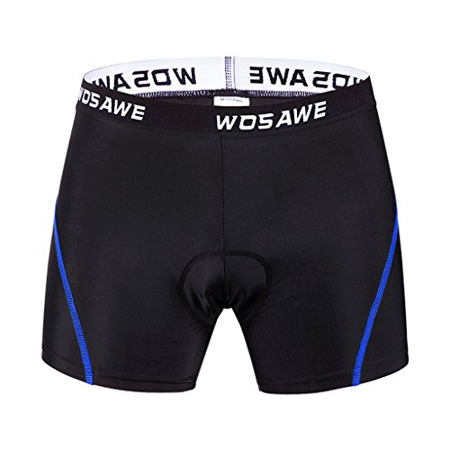 LEIPUPA Homens E Mulheres Shorts de Ciclismo Calças Confortáveis ​​Shorts de Bicicleta Gel Blue Line