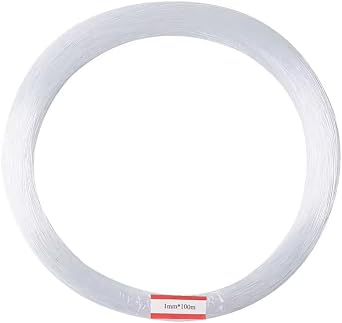 AKEPO End Glow Fiber Optic Light Cable 1 Roll*0.04in*328ft/1mm*100m, PMMA Plastic Optical Cable for Starlight Headliner Kits and Fiber Optical Starry Sky Lighting Decoration Without Light Source