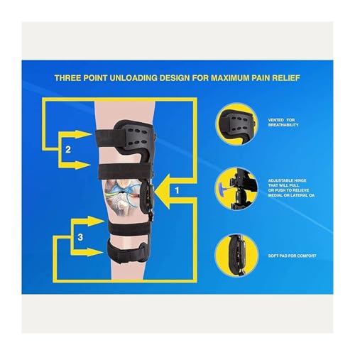 Genouillère articulée arthrose et attelle de stabilisation réglable - 3