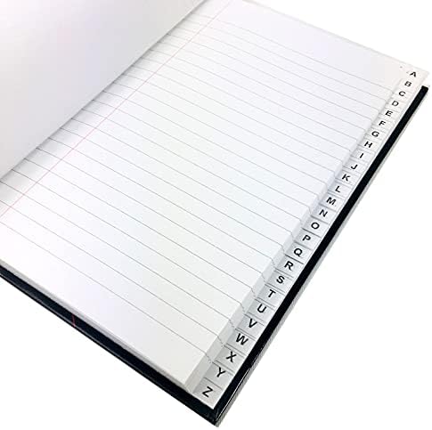 A5 Hard Cover A-Z Index Notebook Ruled Book 192 Pages Organiser