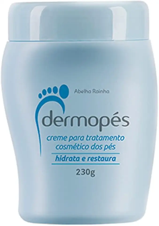Creme Para Tratamento dos Pés Hidrata e Restaura Dermopés Abelha Rainha 250g