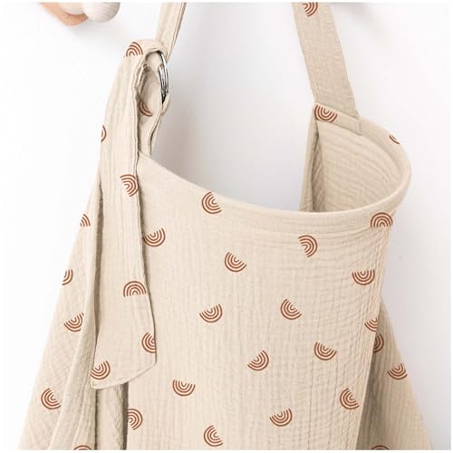 MairMore - Fundas de lactancia de muselina para lactancia materna, funda de lactancia con cuello de arco para mamá y bebé,...