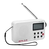 [Compact et portable] Cette radio est compacte et légère, est livrée avec une dragonne, ce qui la rend facile à , idéale pour se reposer à la maison, jardiner, marcher ou toute autre activité de plein air.