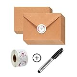 ❥Einfach zu versiegeln: Wasser auf die Kanten der Klappe auftragen und aufkleben.