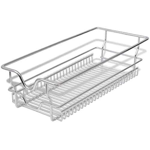 Paniers coulissants amortis pour maximiser l'espace des placards de cuisine