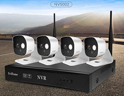 Kit WiFi Sricam Italia NVS002 2 mégapixels H265 APP SriHome avec Audio 2 Voies
