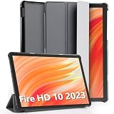 GeeRic Fire HD 10 2023 対応 ケース 10インチ Fire HD 10 第13世代 対応 保護カバー タブレットケース 手帳型 スタンドケース オートスリープ機能 軽量 薄型 耐衝撃 傷防止 グレー