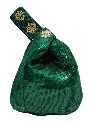 Image of Signature Potli Bag for Women - Sequin Knot Detail | Wedding & Cocktail Festive Statement Ethnic Handbag
