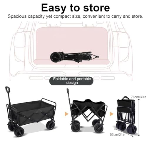 Carrito de mercado plegable con ruedas suaves para ferias y promoción comercial 4