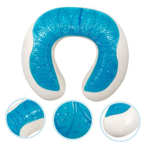Almohada cervical de gel en U para viaje miniatura 6