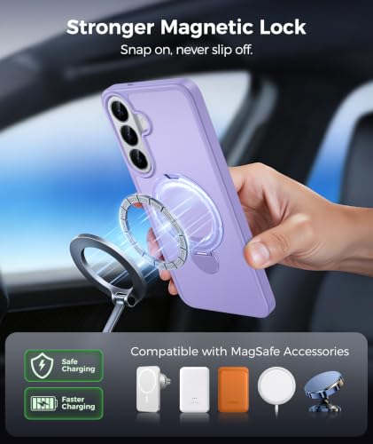 Image of FNTCASE for Samsung Galaxy S26 FE Case with 360 Spin Magnetic Stand