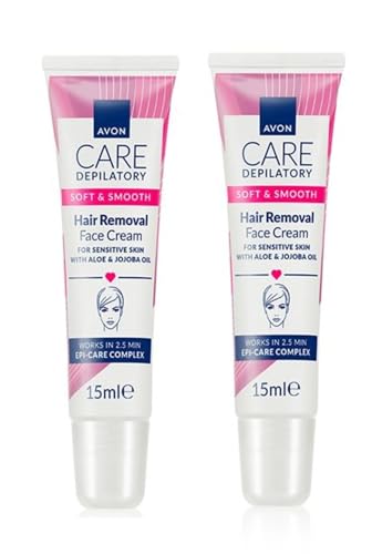 Avon Care Soft & Smooth Face Facial Hair Removal Depilatory Cream 15ml (2)