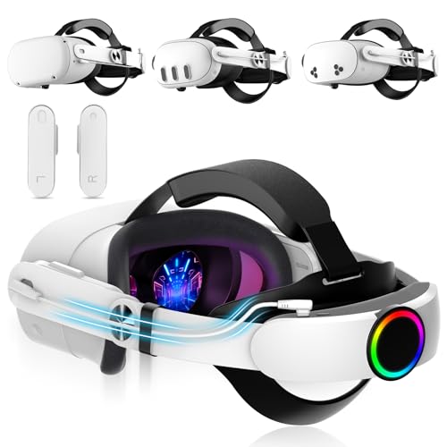 Hurra 10000mAh Head Strap with Battery Compatible with Meta Quest 2/3/3S