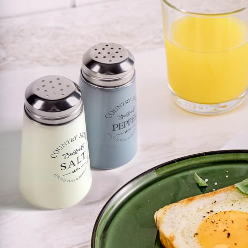 Salz- und Pfefferstreuer aus Glas im Landhausstil – 2er Set