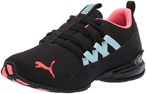 PUMA womens Riaze Prowl Running Shoe, Puma Black-ignite Pink-aquamarine, 7.5 US