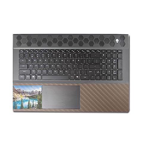 Image of MightySkins Carbon Fiber Skin Compatible With Alienware M18 R1 (2023) Full Wrap Kit - Mountain Lake | Protective, Durable Textured Carbon Fiber Finish | Easy To Apply & Change Styles | Made in the USA