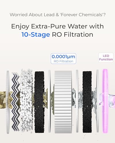 Image of Waterdrop X12-Plus Dual Flow RO Water Filter System, Alkaline Mineral pH+ | 1200 GPD Under-sink RO System, 12-Stage Filtration Tankless RO, Dual Flow Faucet (RO & Mineral Water), BPA-Free