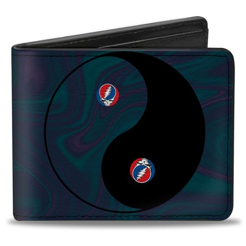 Buckle-Down Męski portfel 'Grateful Dead Space Your Face Yin Yang' dwustronny, wielokolorowy, domyślny rozmiar