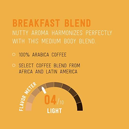 Happy Belly Light Roast Coffee Pods, Breakfast Blend, Compatible with Keurig 2.0 K-Cup Brewers, 24 Count - 2
